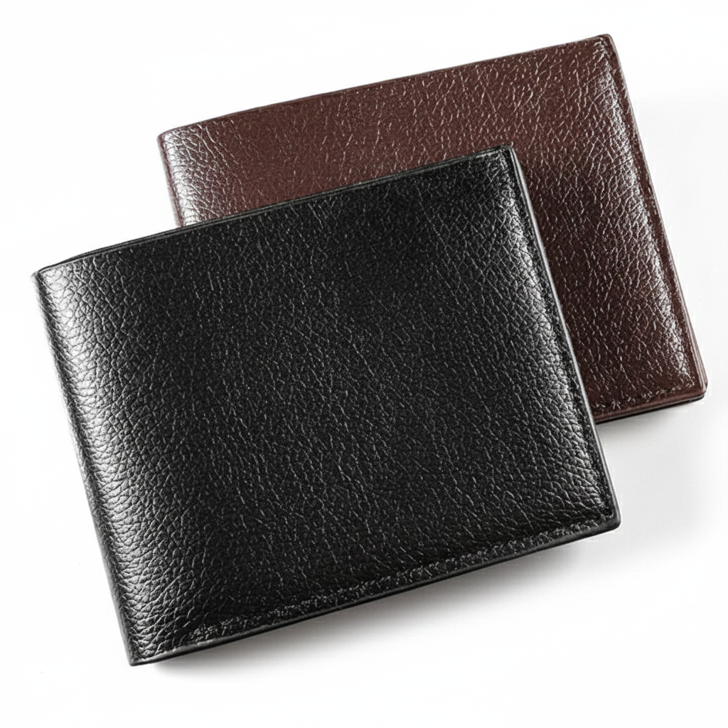 Handmade Black Bifold Wallet HB
