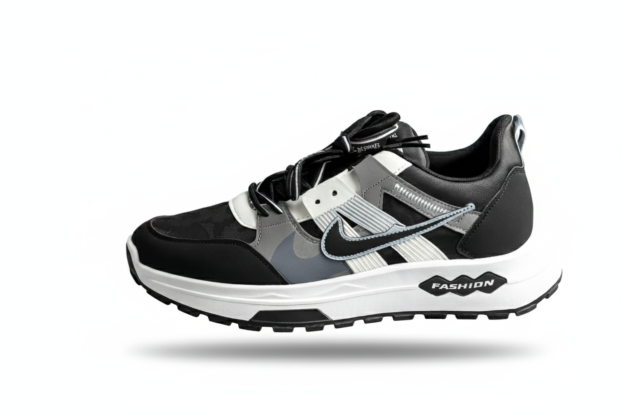 Stylish Black-Grey Premium Sport Sneaker for Men