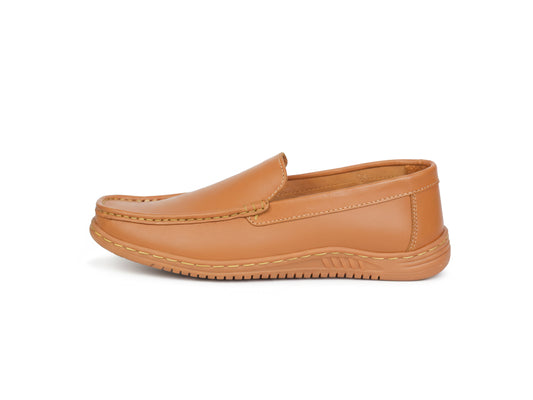 MAVON Premium Deep Tan Leather Loafer (Carb Sole)